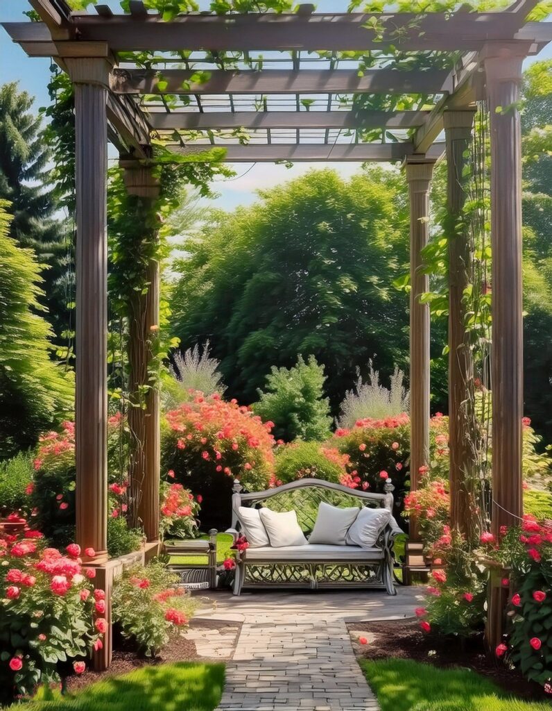10 Corner Pergola Design Ideas For Inviting Entryway Arches - Ease DIYs