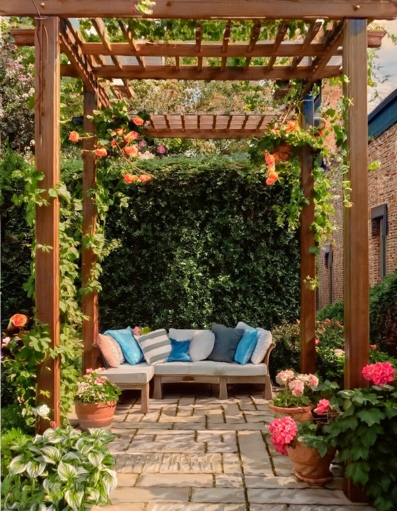10 Corner Pergola Design Ideas For Inviting Entryway Arches - Ease DIYs