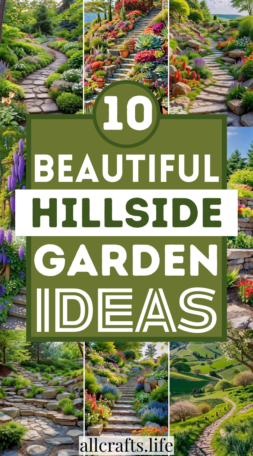 10 Beautiful Hillside Garden Ideas For Adding Green Thumb Around - Ease ...