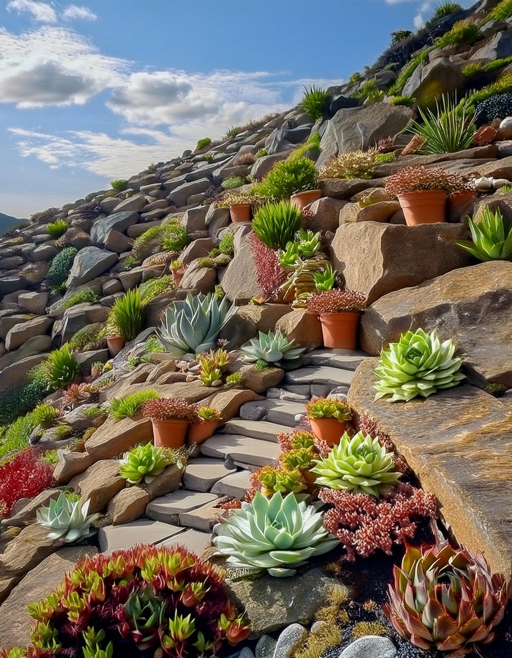 Hillside Succulent Garden