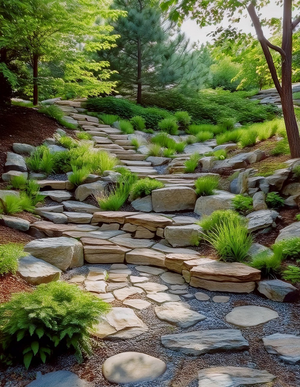 Natural Stone Seating Area