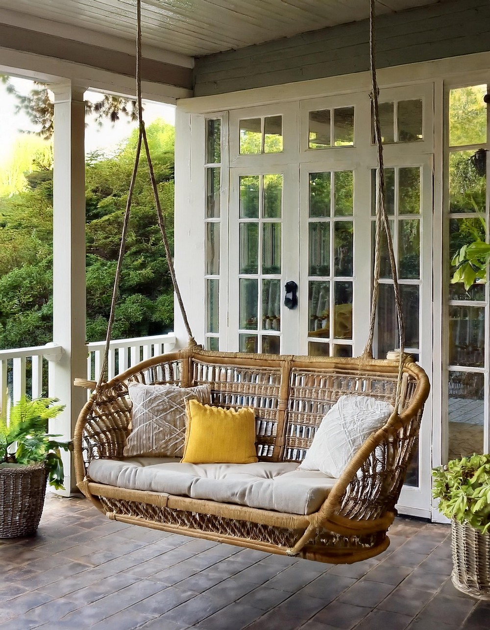 Rattan Porch Swing