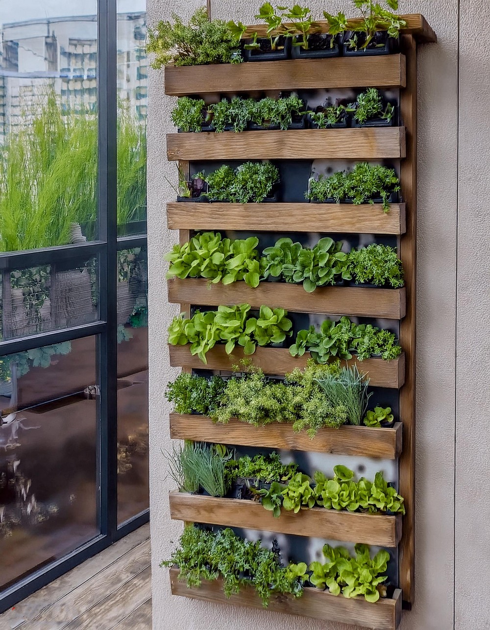 Wall-Mounted Herb Garden