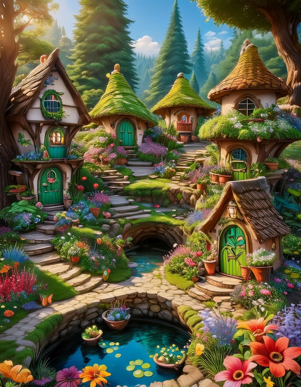 Fairy Village Garden