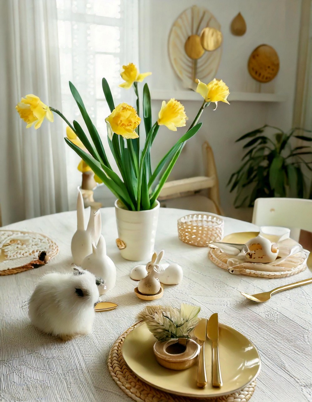 Gold Accents & Easter Trinkets