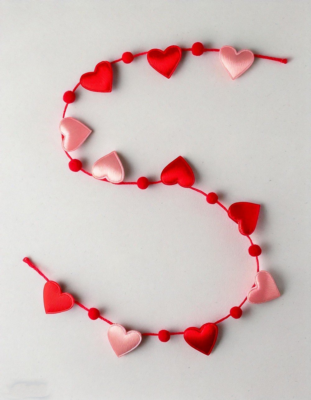 Heart Garland Red