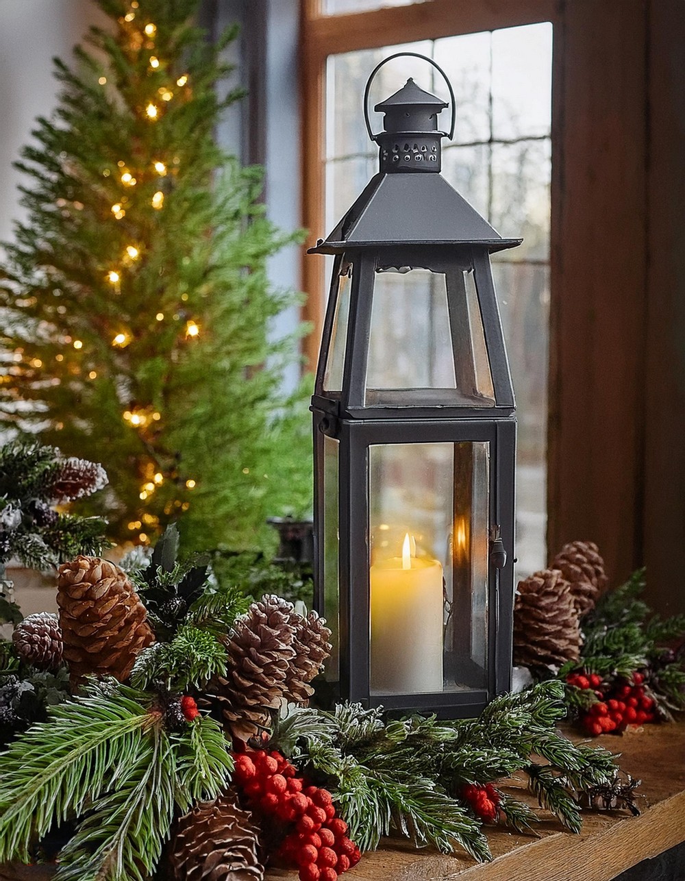 Lantern and Floral Combination