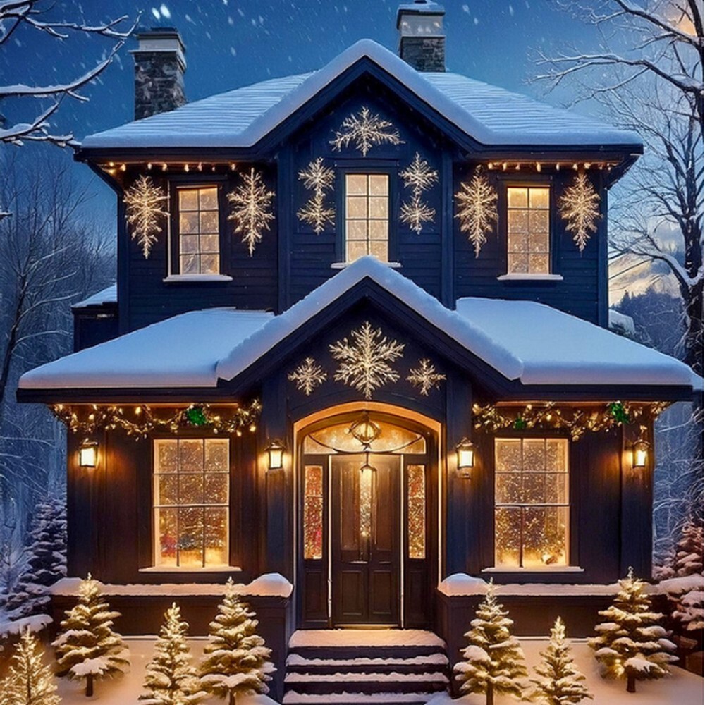 Projection Lights for a Winter Scene