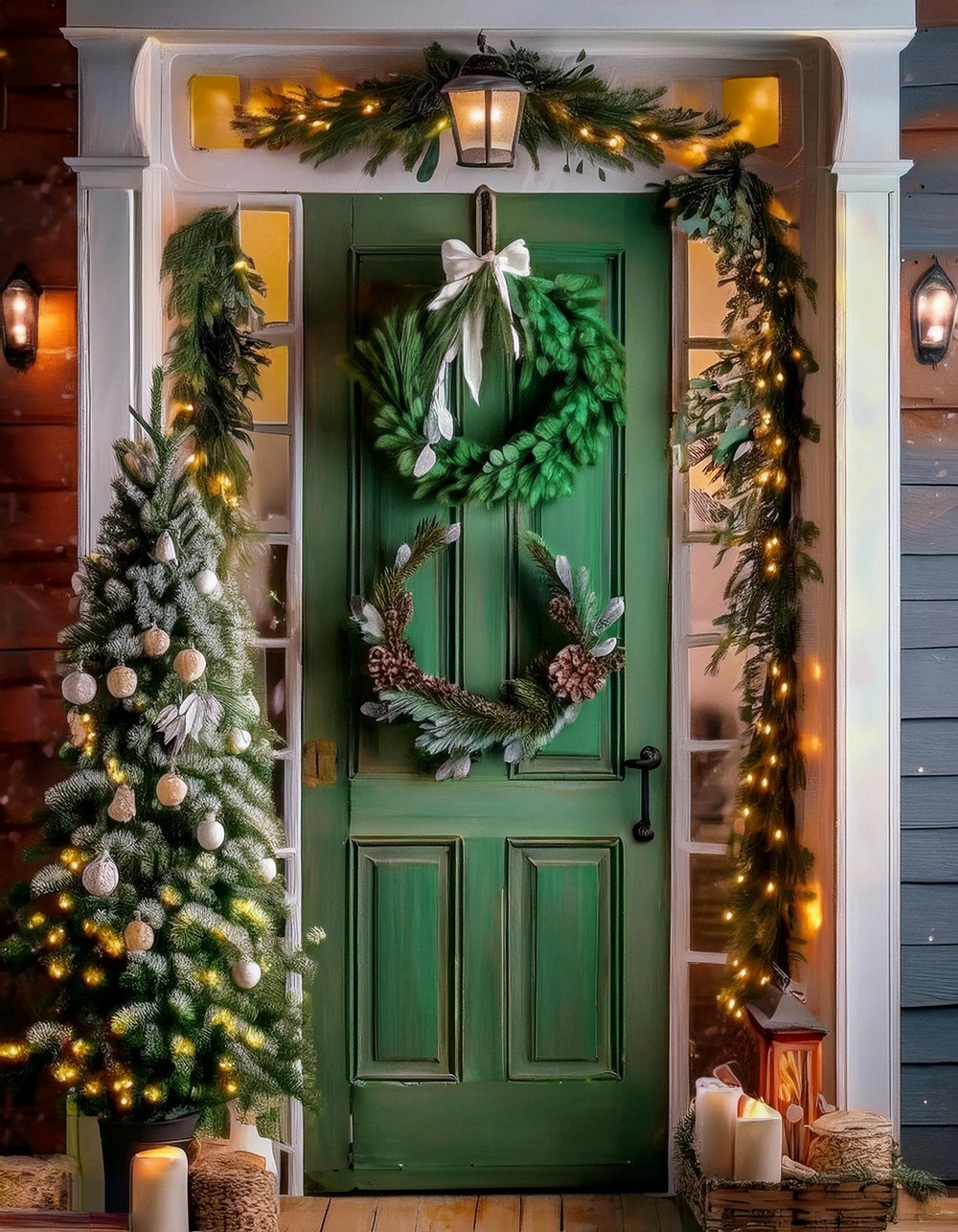 Repurposed Vintage Items as Holiday Decor