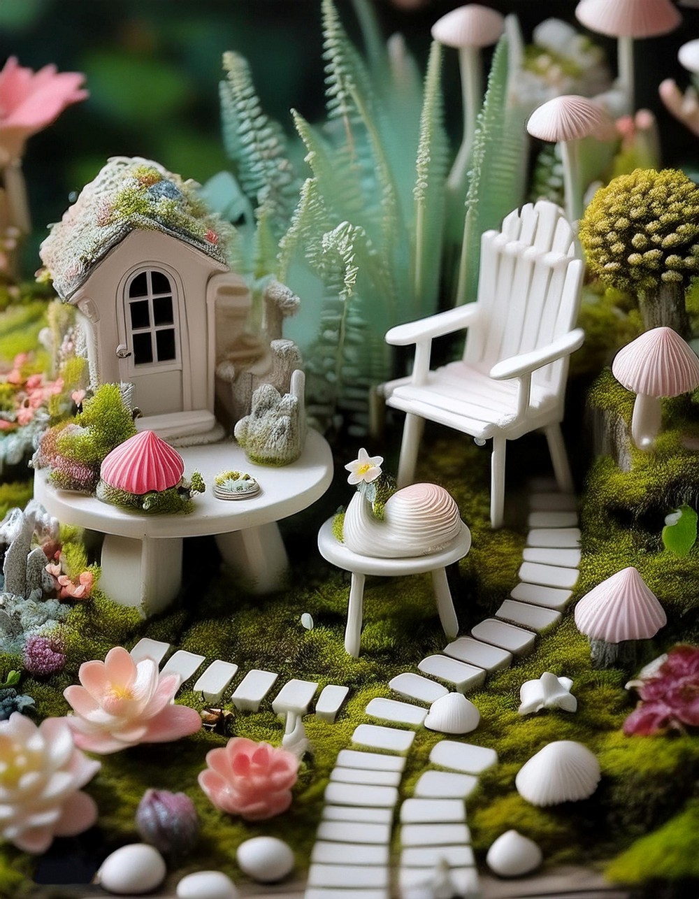 Seashell Fairy Garden