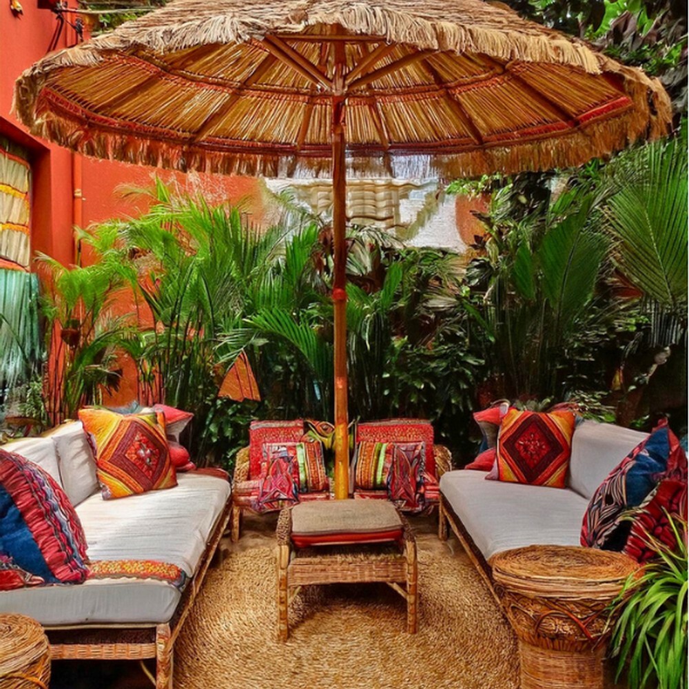 Umbrella Shaded Seating