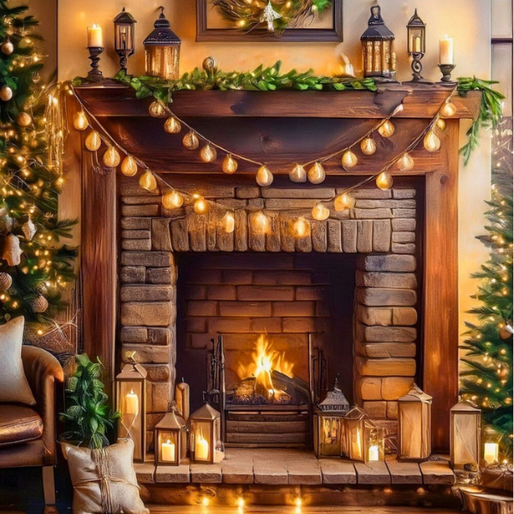 Vintage Ornaments and Twinkle Lights