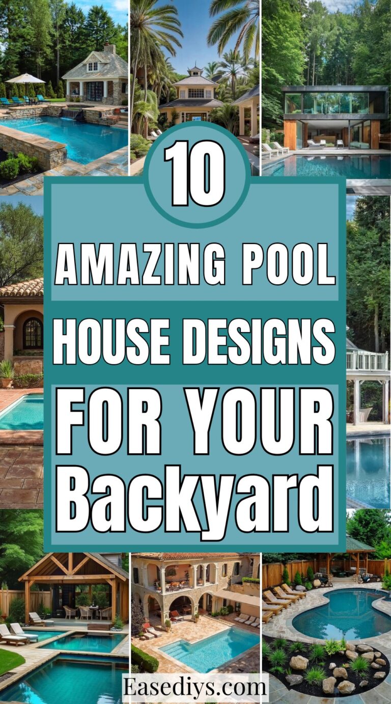 10 Amazing Pool House Designs For Your Backyard - Ease DIYs