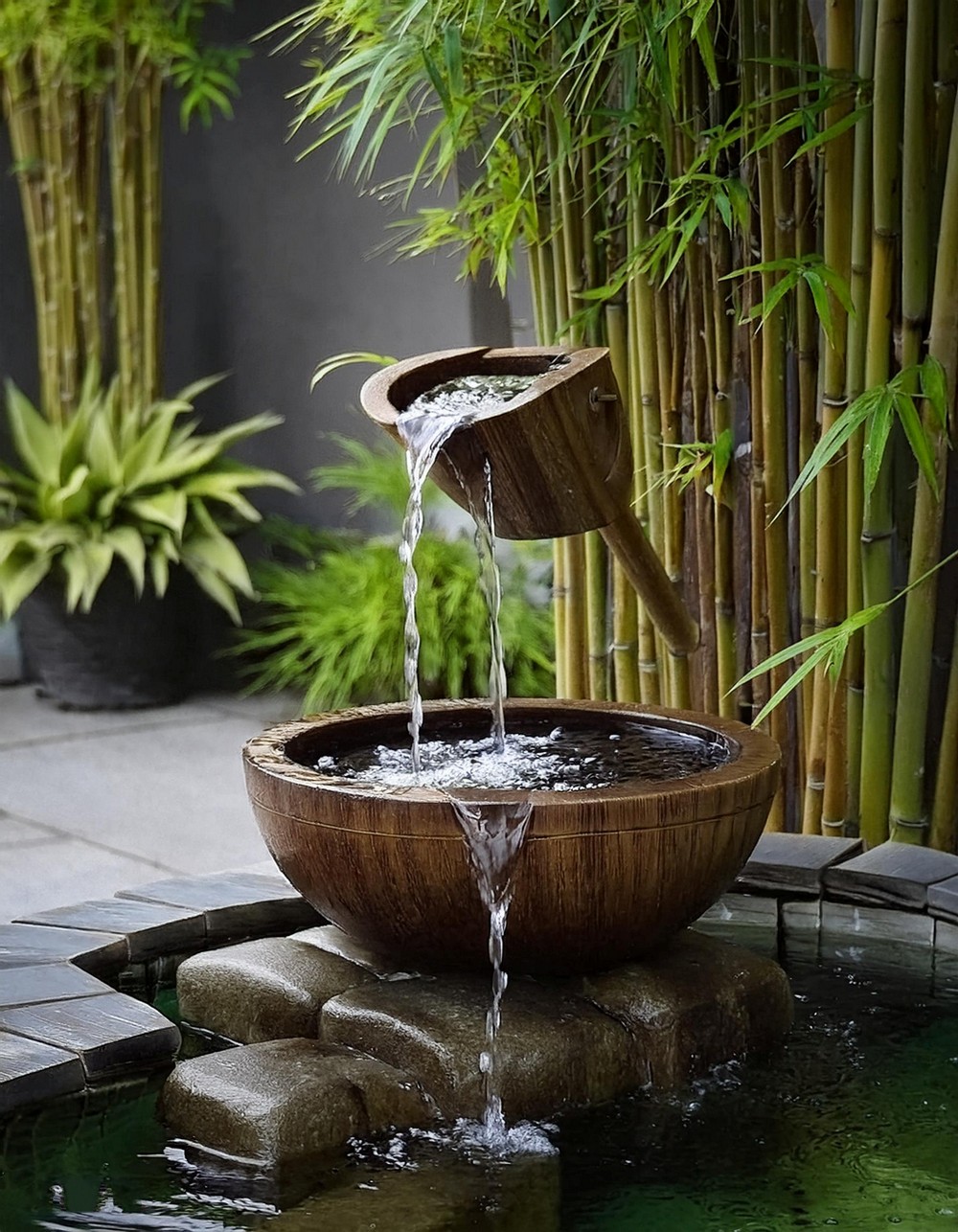 Bamboo Water Feature