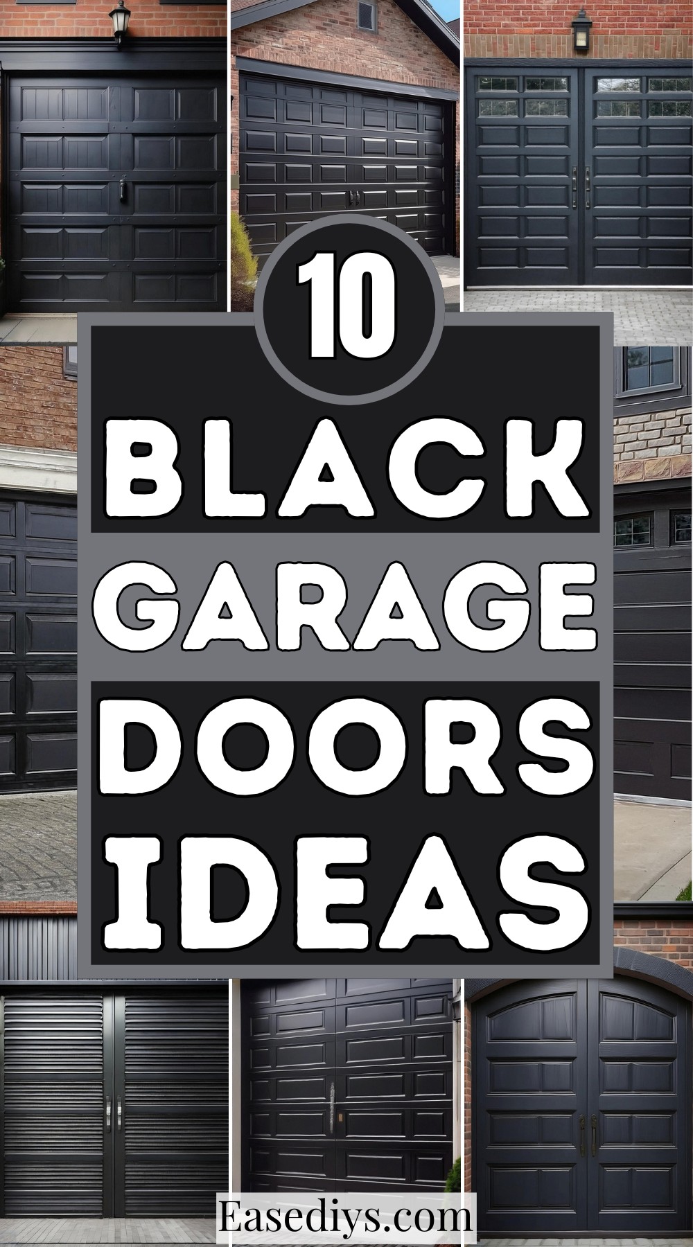 Black Garage Doors Ideas