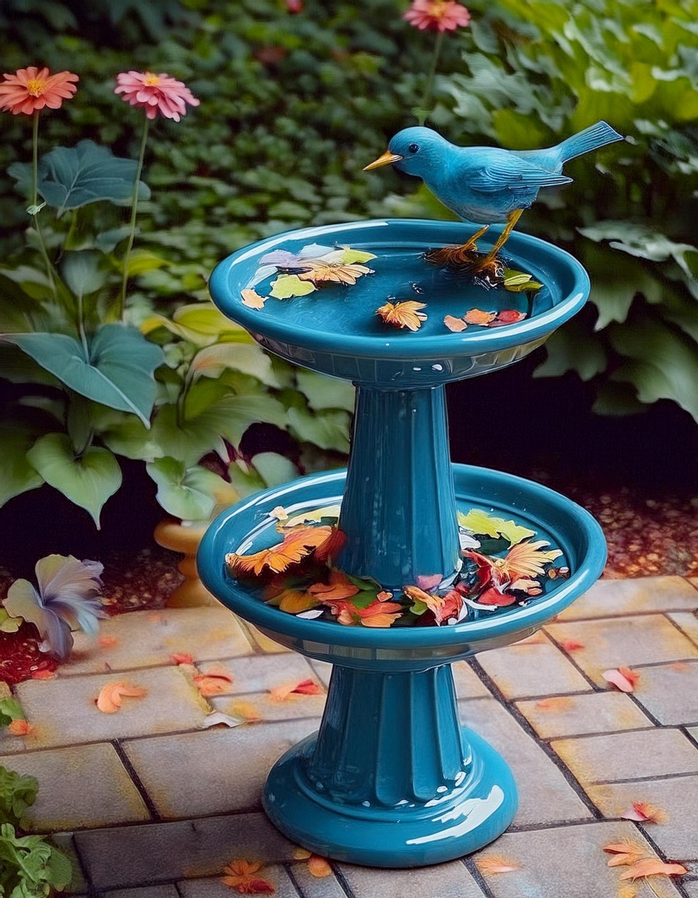 Ceramic Bird Bath