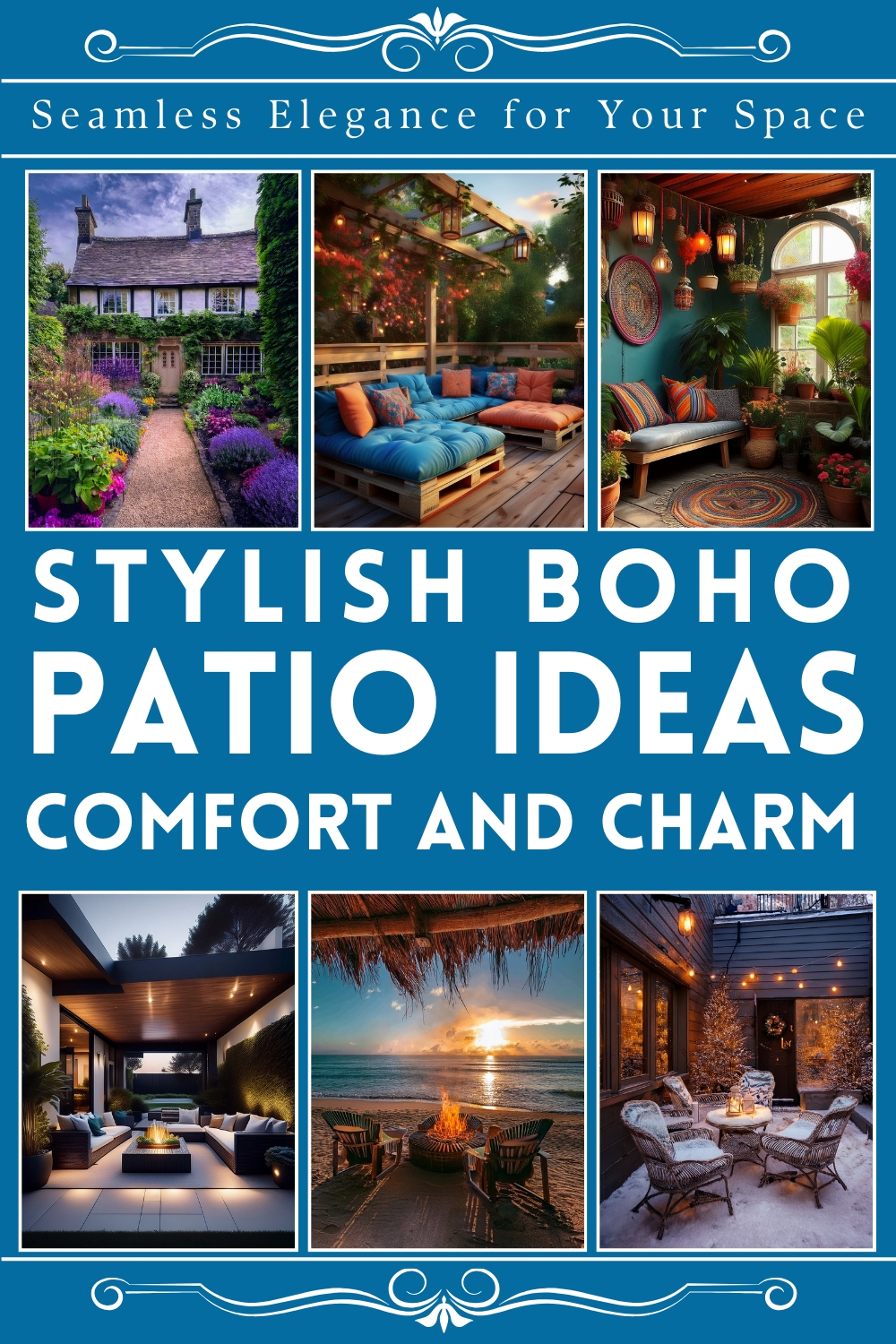 Charming And Stylish Boho Patio Ideas
