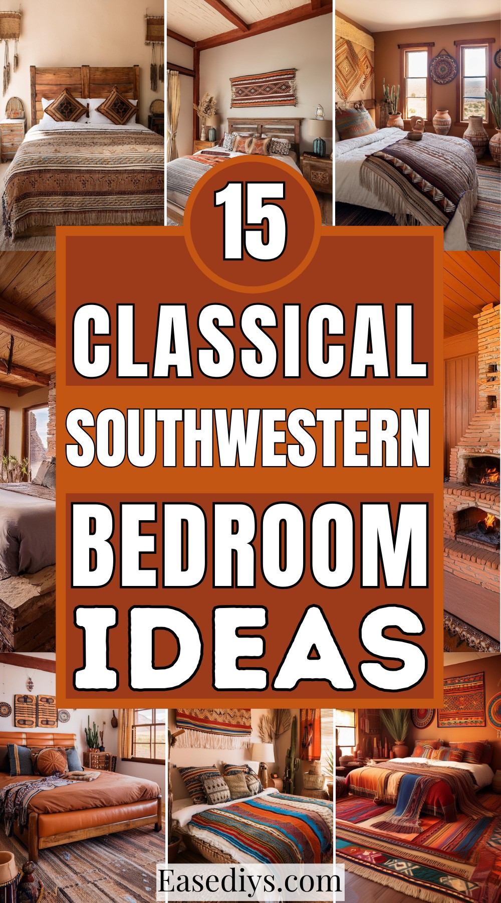 Classical Southwestern Bedroom Ideas