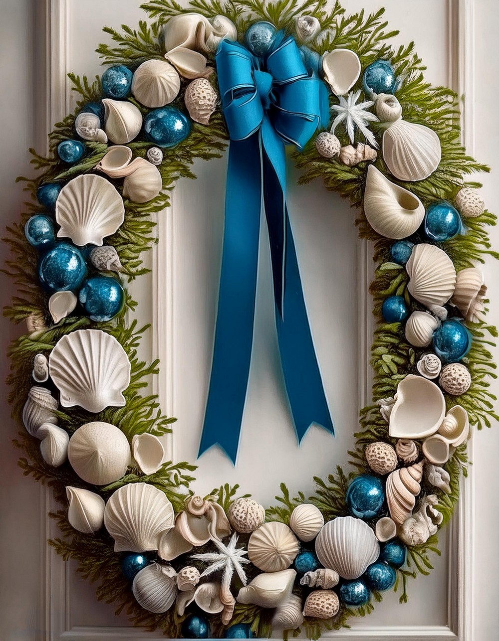 Coastal Shell Wreath
