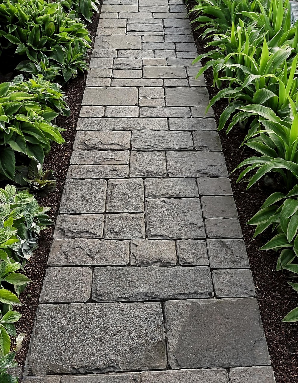 Concrete Path with Stamped Texture