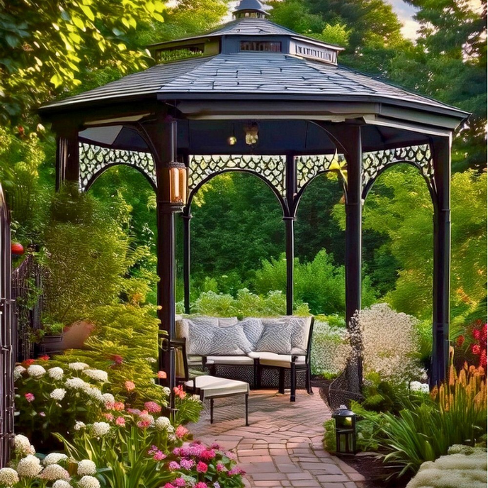 Contemporary Curved Gazebo Design