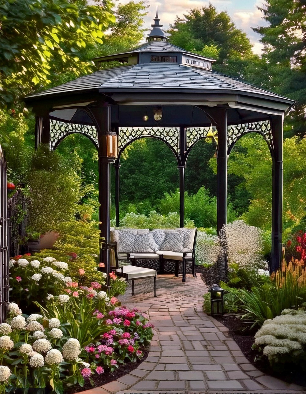 Contemporary Curved Gazebo Design