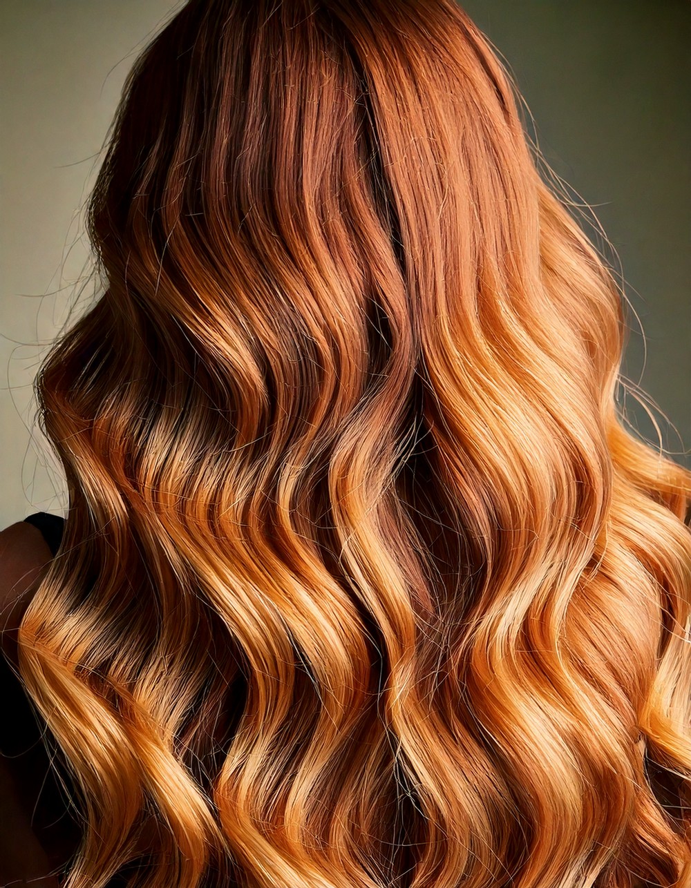 Dark Honey Blonde Waves with Beachy Texture