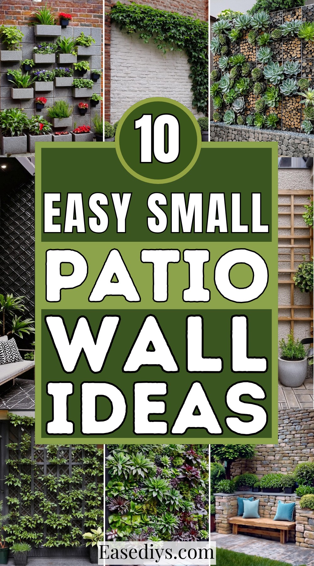 Easy Small Patio Wall Ideas