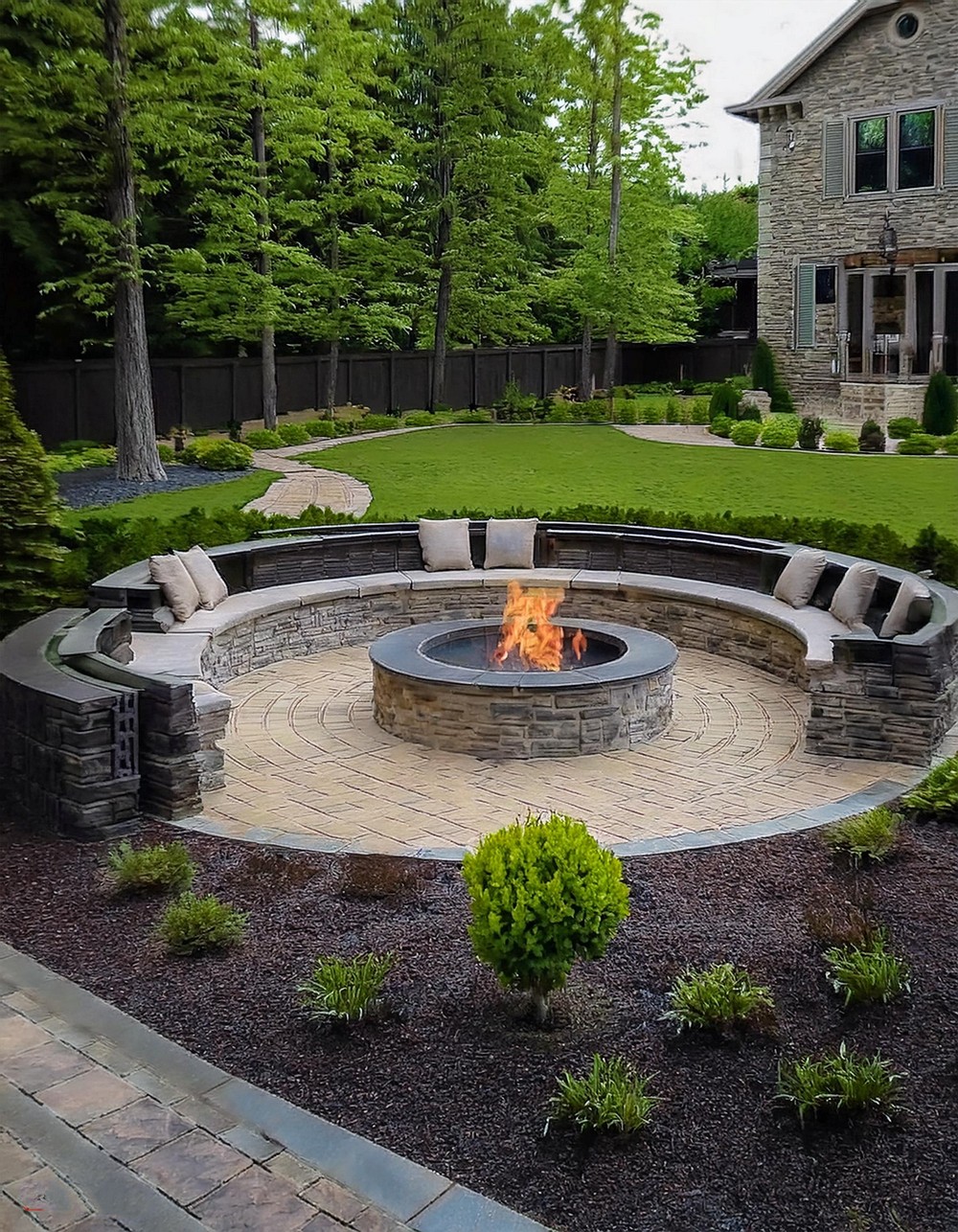 Enhance Your Fire Pit with Seating Walls