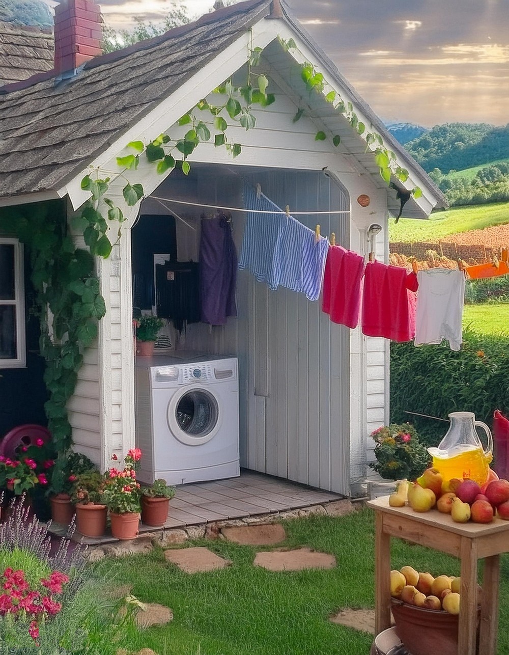 Farmhouse Laundry Shed