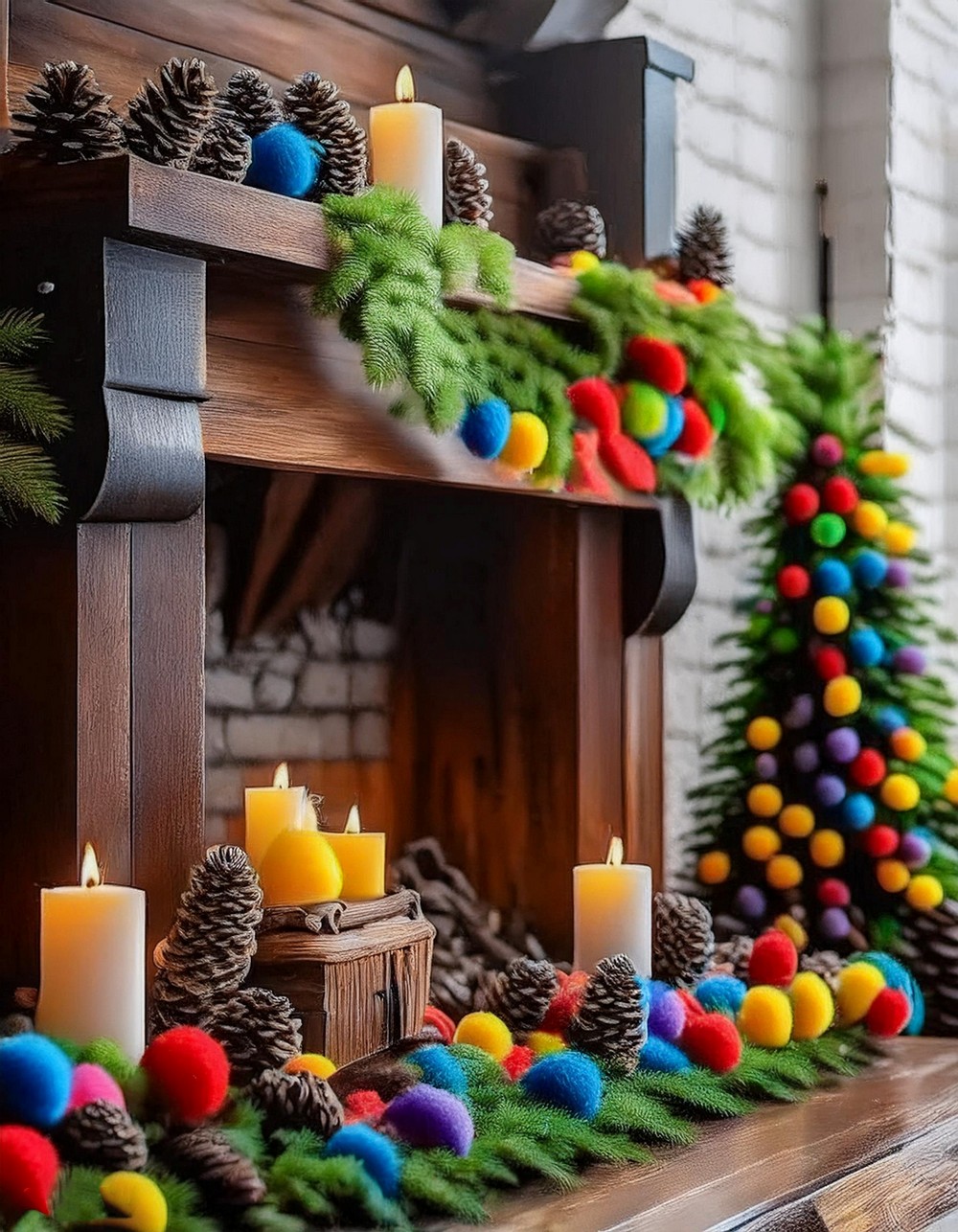 Felt Ball Garland