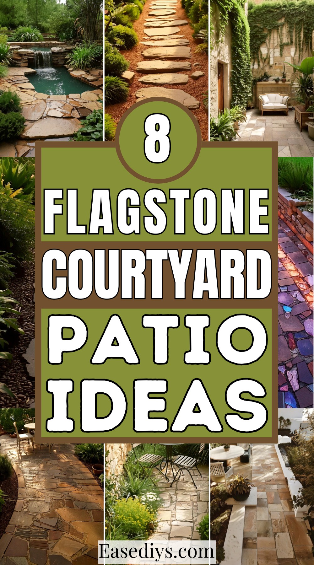 Flagstone Courtyard Patio Ideas