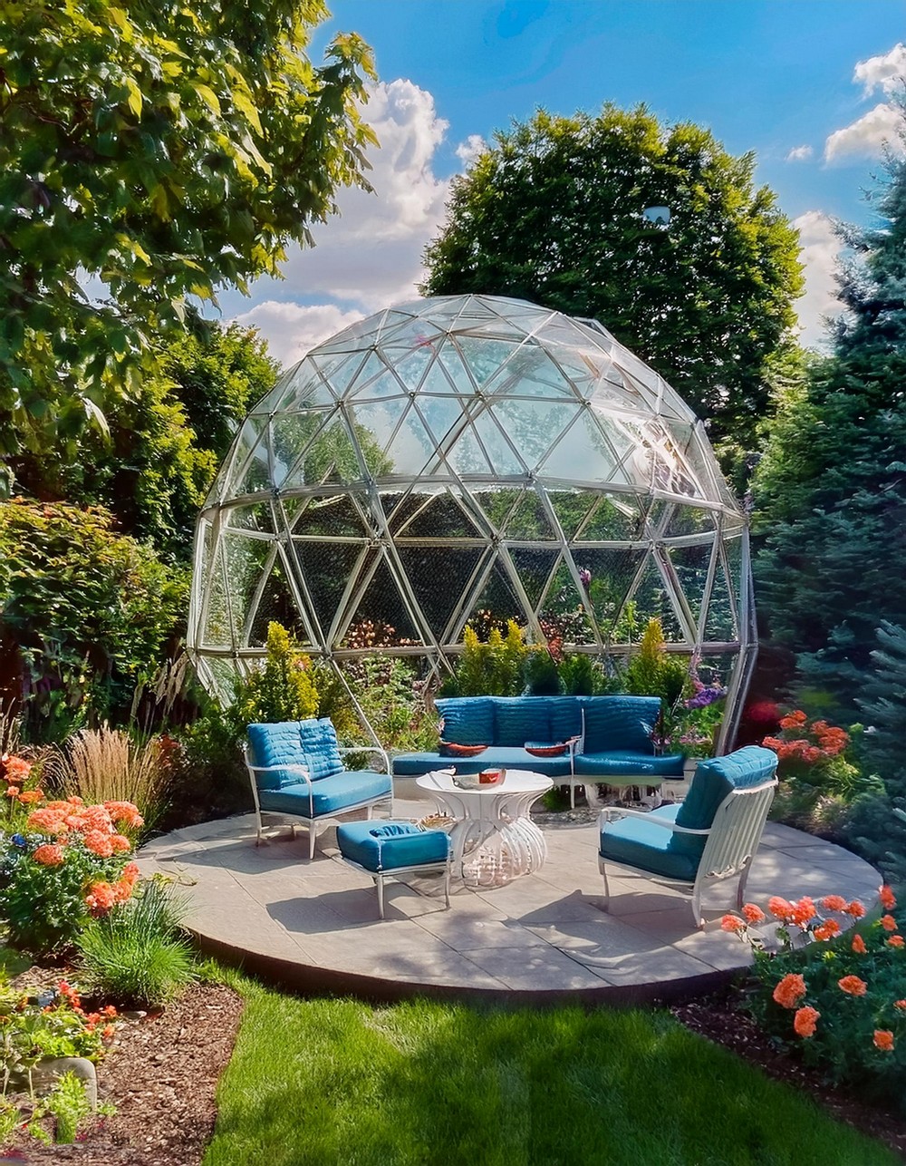 Geodesic Dome Gazebo for a Futuristic Look