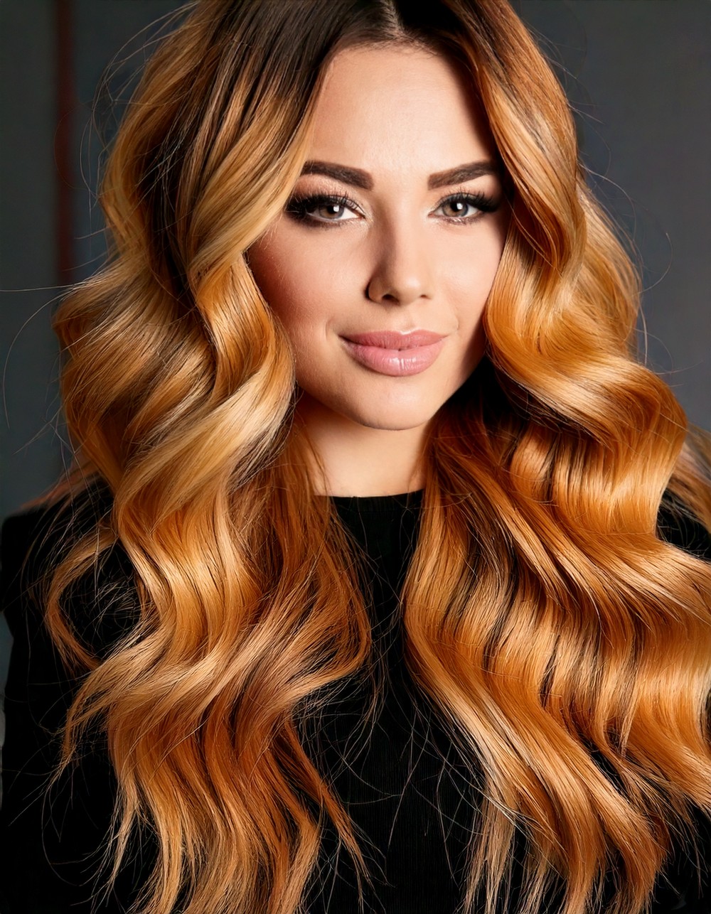 Golden Caramel Blonde Balayage