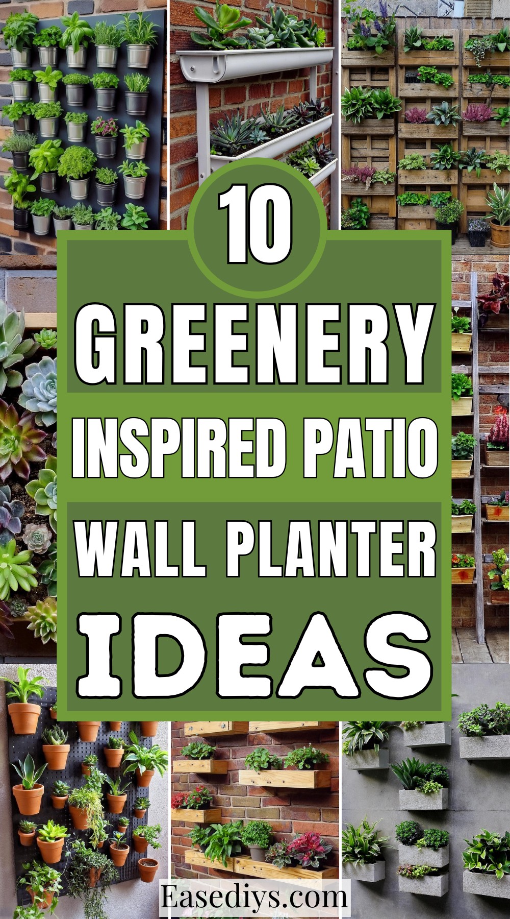 Greenery Inspired Patio Wall Planter Ideas
