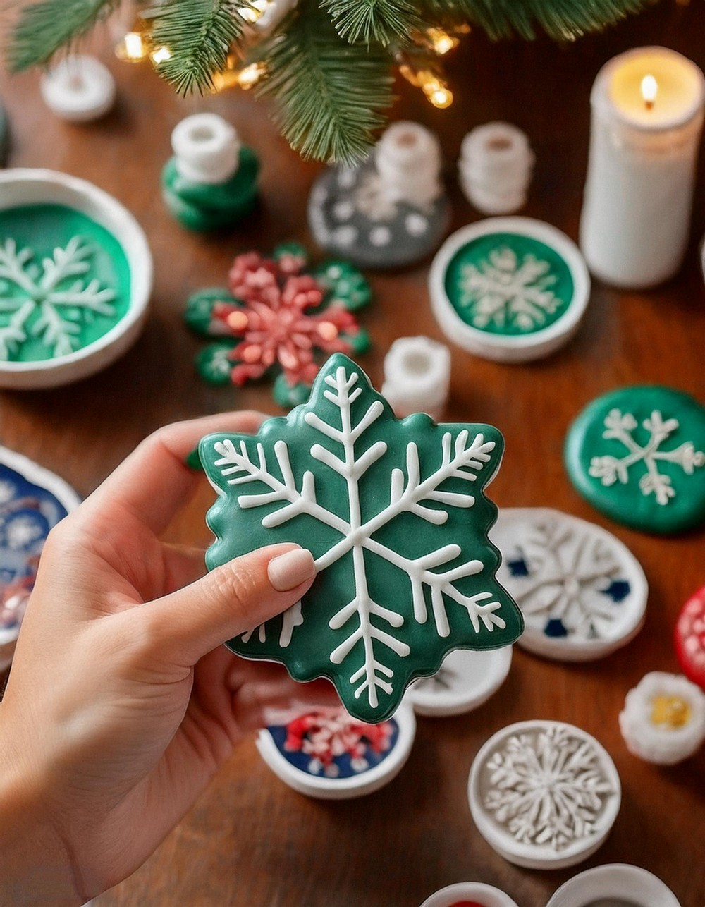 Hand-painted ornaments