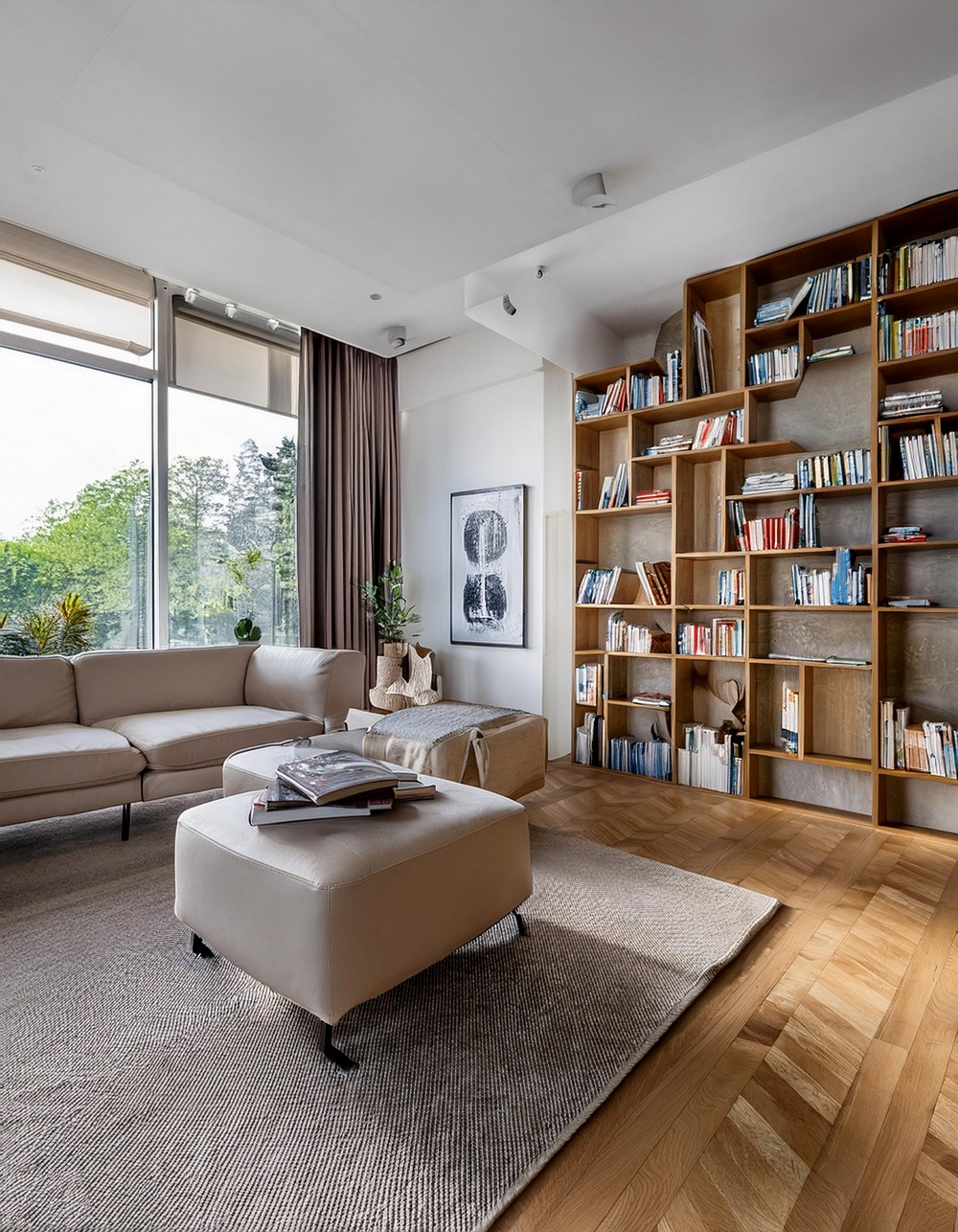 Incorporate Bookshelves for Storage and Display