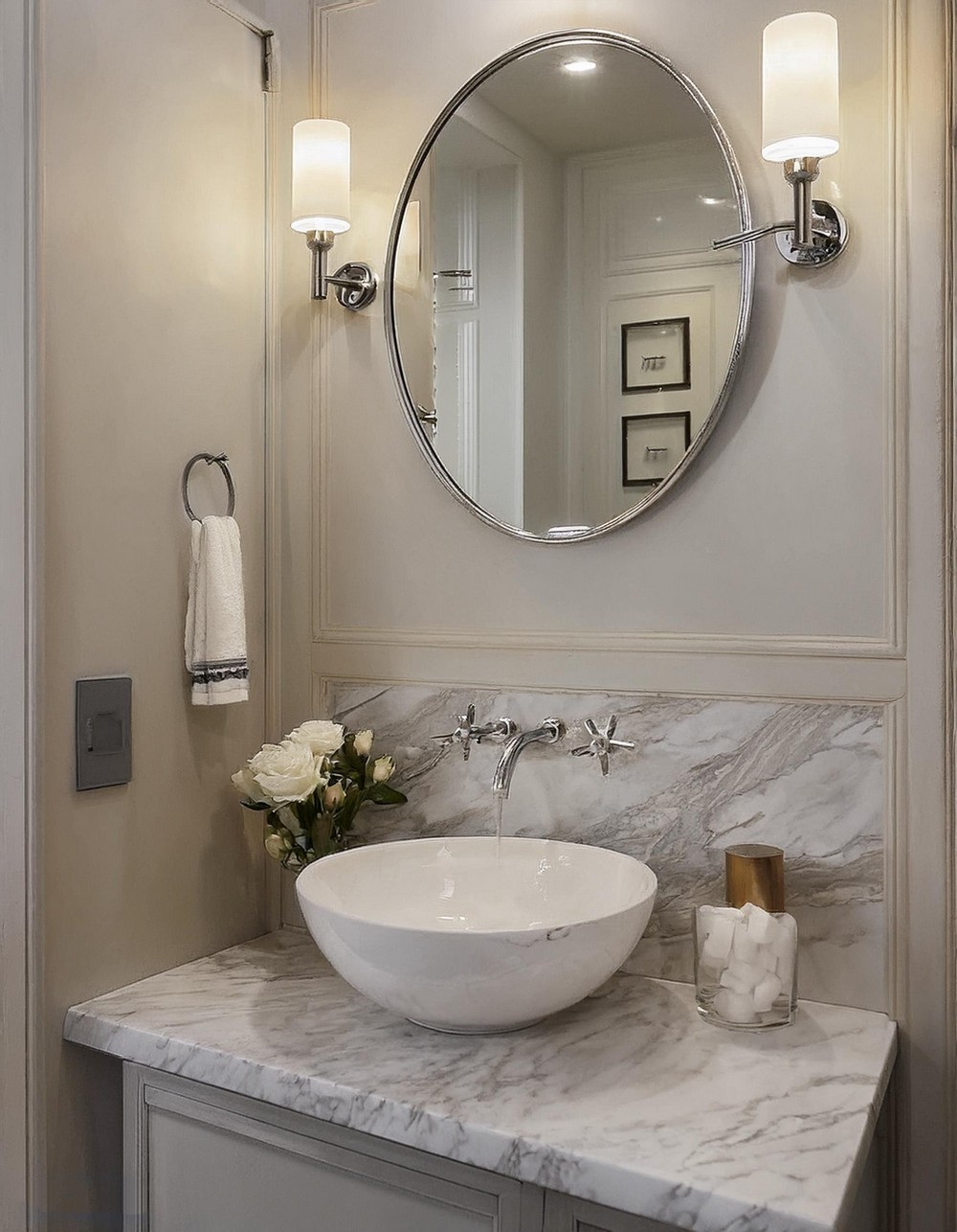 Light-Colored Marble Accents