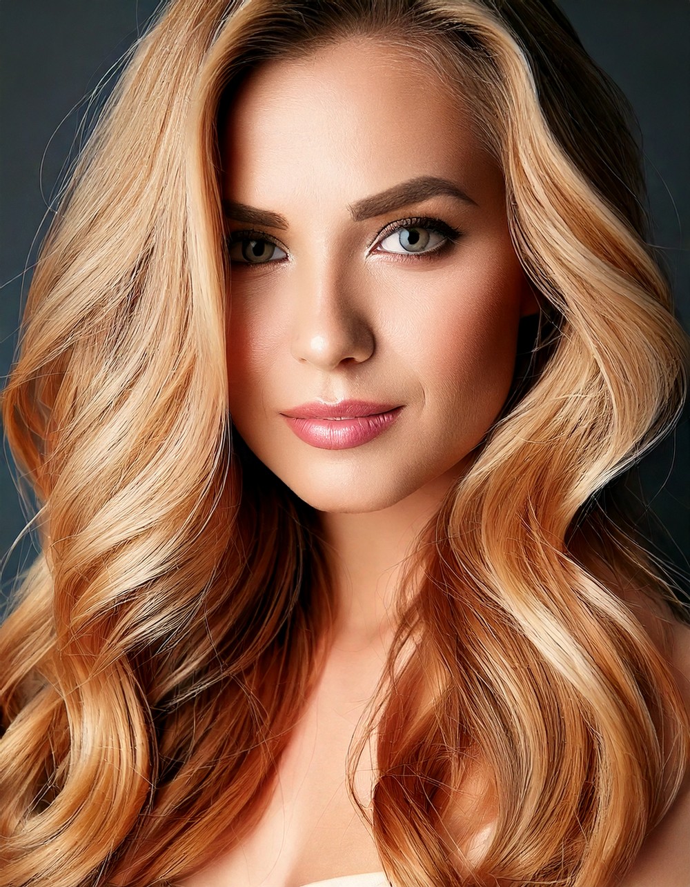 Light Golden Blonde Face-Framing Layers