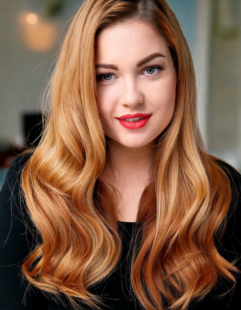 Long Dirty Blonde Waves