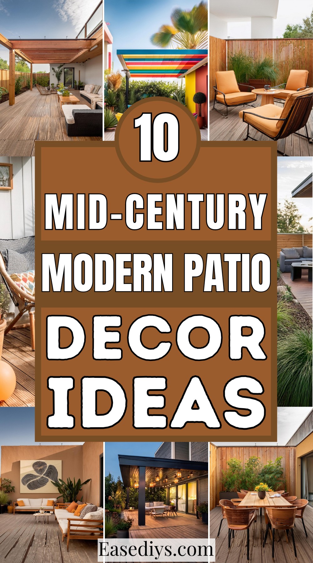Mid-century Modern Patio Decor Ideas