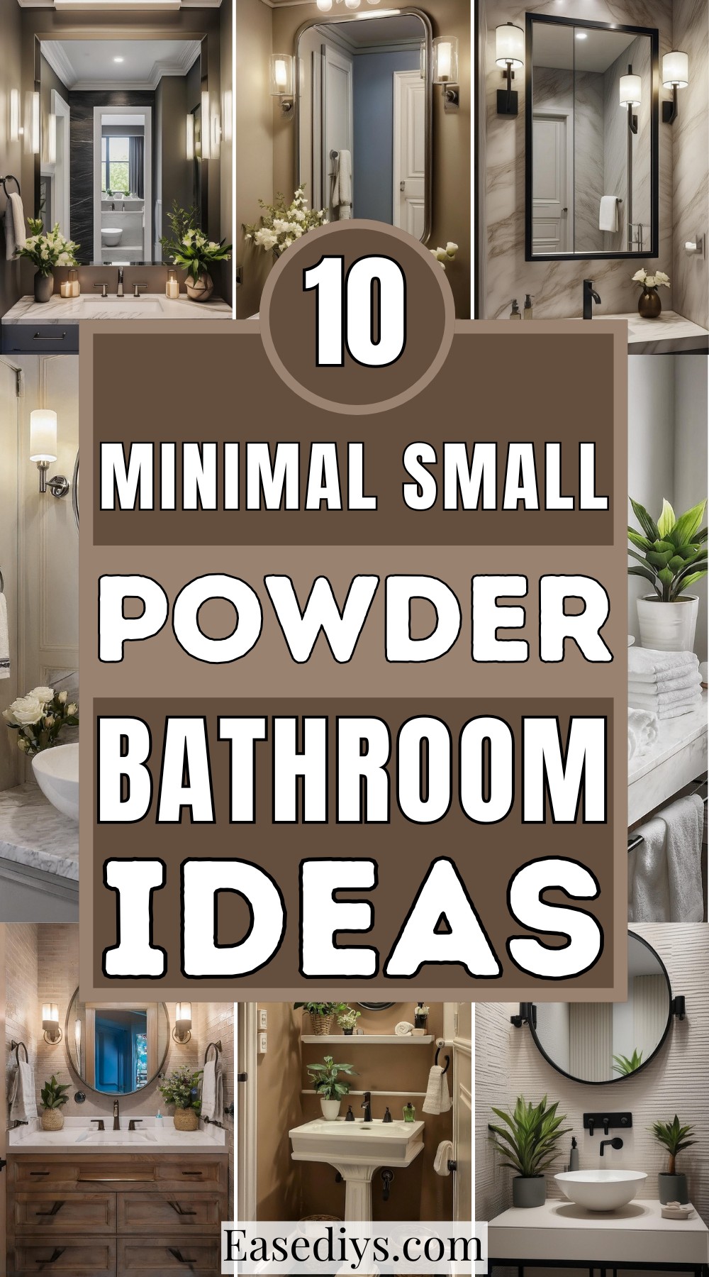 Minimal Small Powder Bathroom Ideas