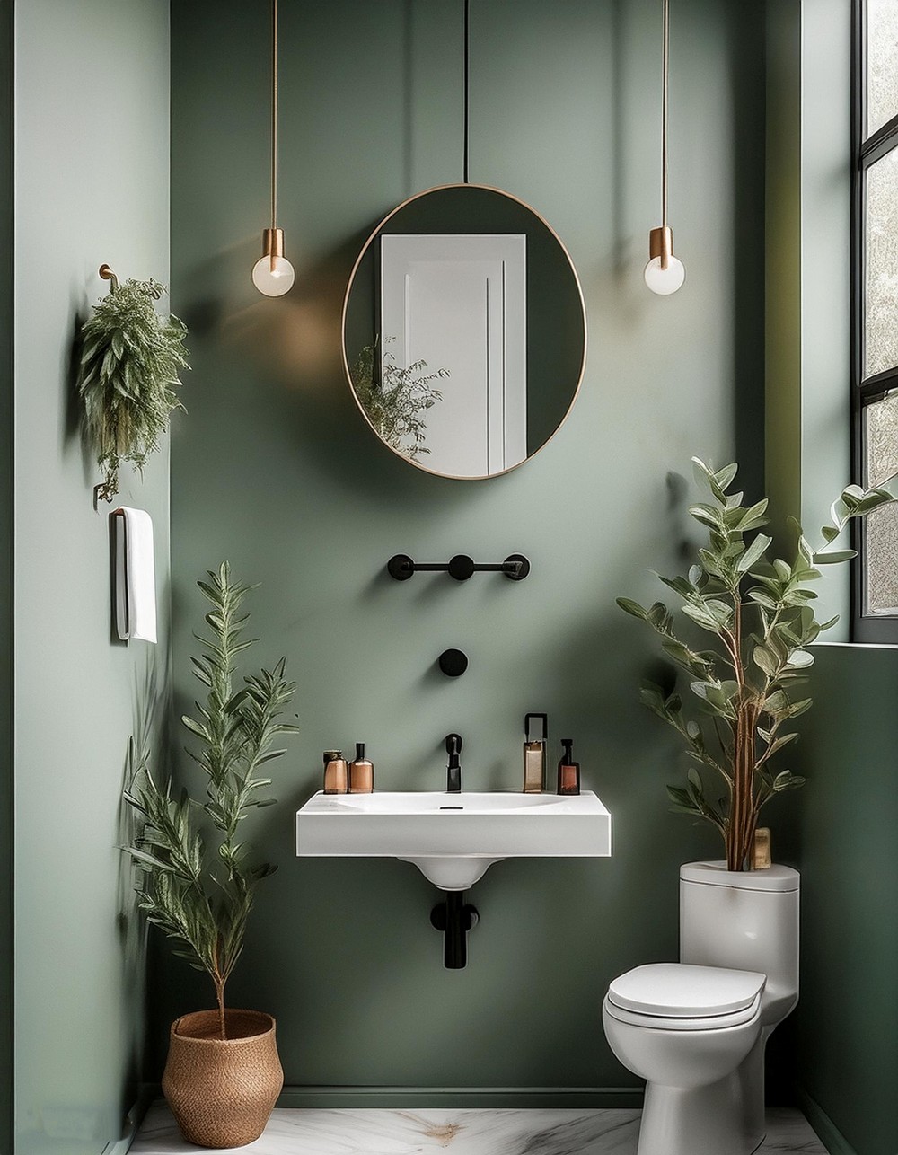 Minimalist Decor with Greenery