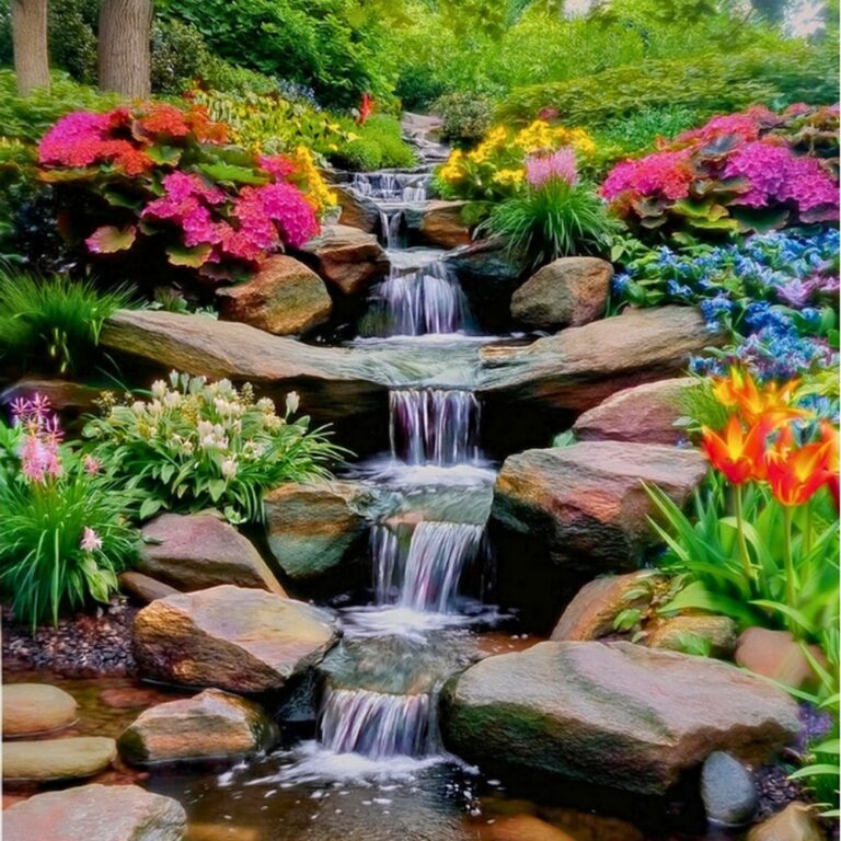10 Super Unique Small Garden Waterfall Ideas