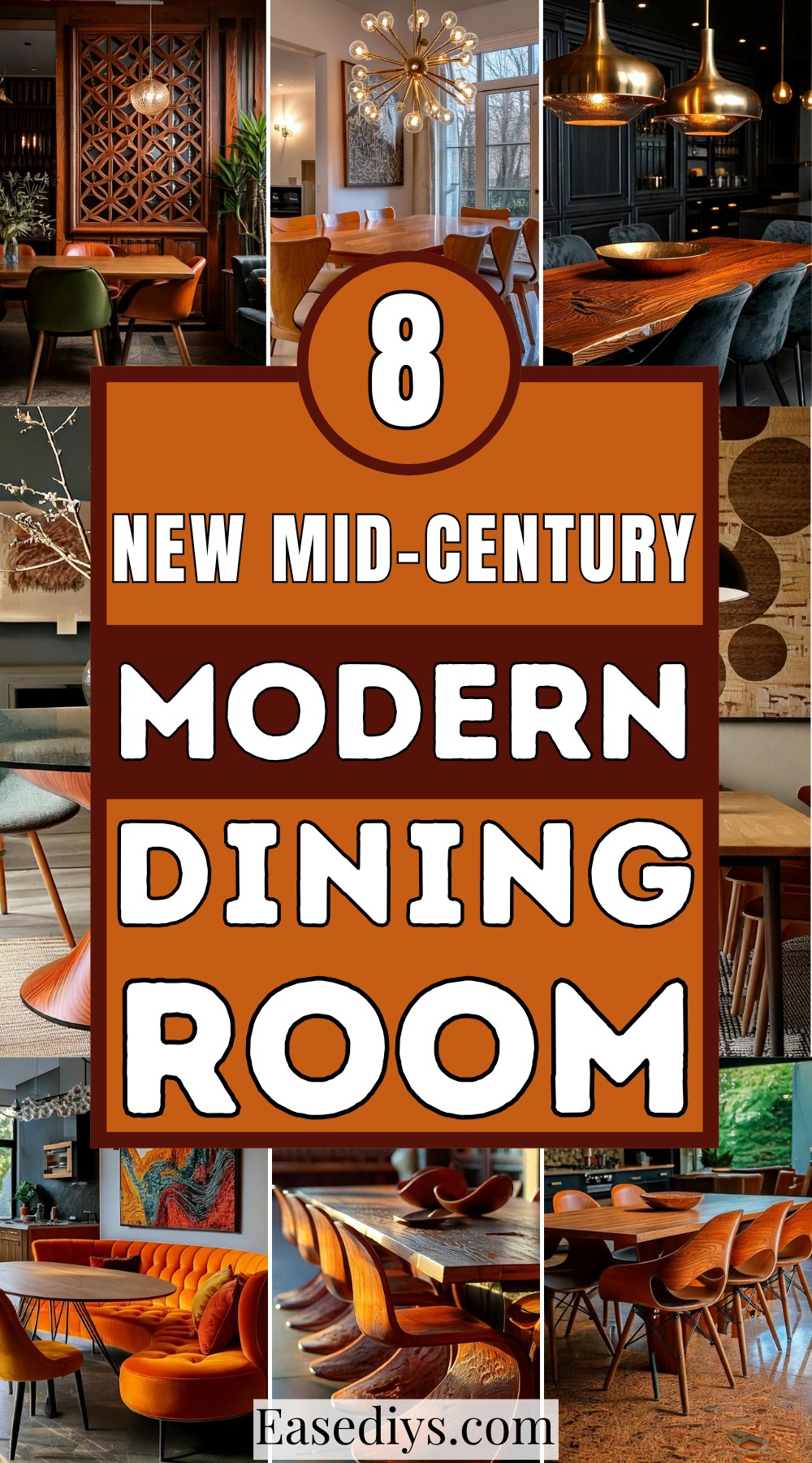 New Mid-Century Modern Dining Room