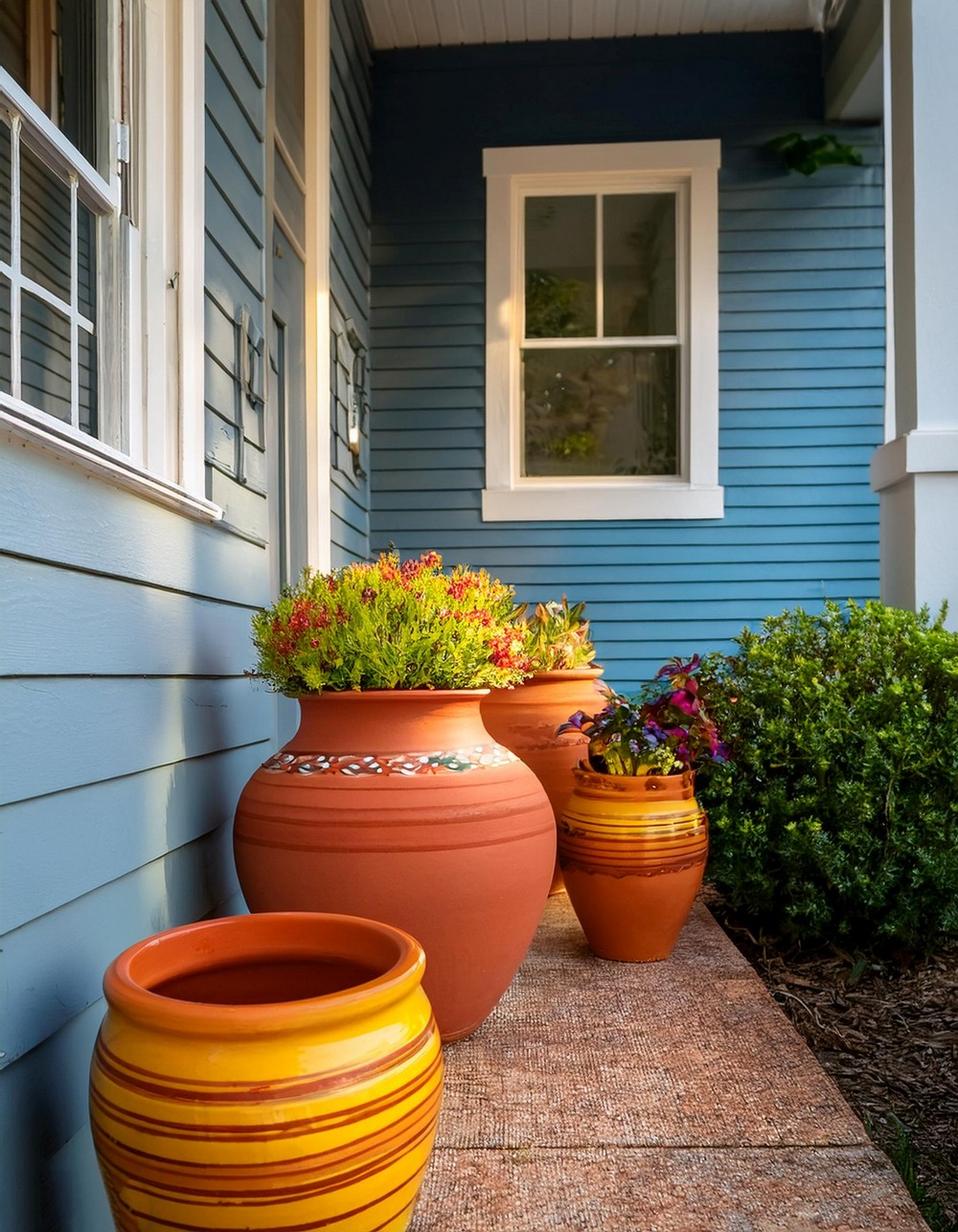 Painted Terracotta Pots