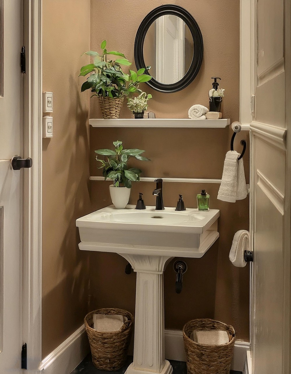 Pedestal Sinks with Storage