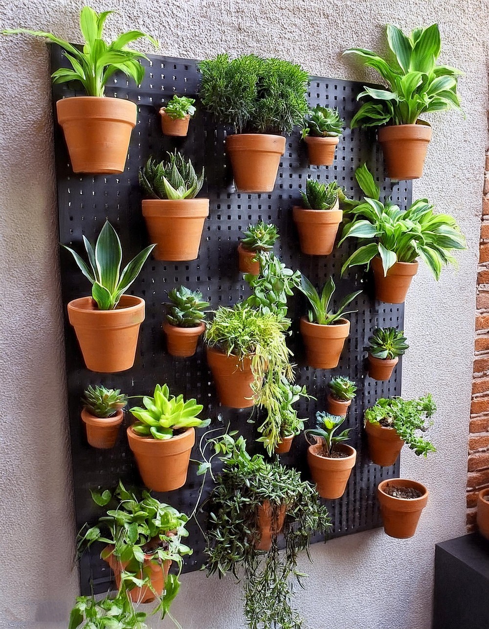 Pegboard Planter Wall