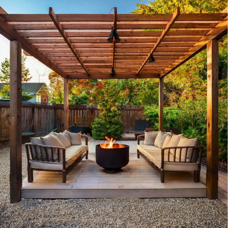 Pergola with Fire Pit