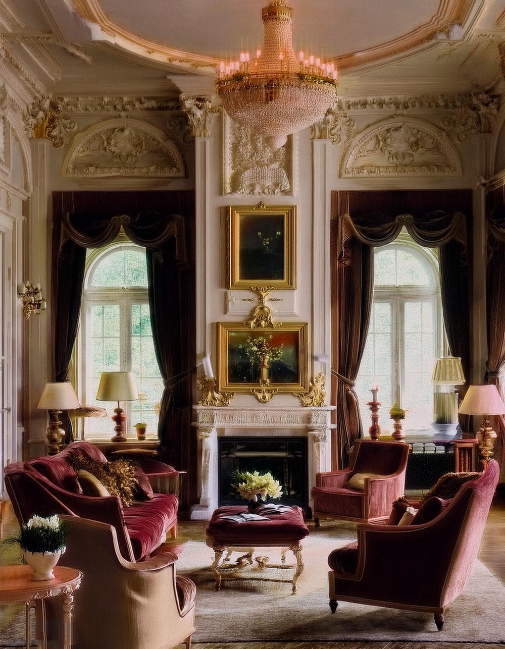 Plush Sofas and Velvet Armchairs